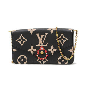 LOUIS VUITTON Black Monogram Shoulder Bag